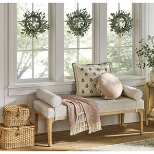 50"x60" Throw Woven Pattern Medium Orange/Cream- Threshold Designed Studio McGee